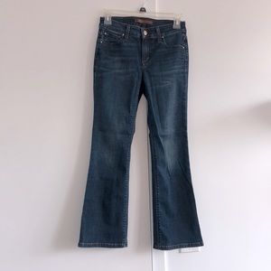 Joe's Olivia mid-rise cropped kick-flare jeans